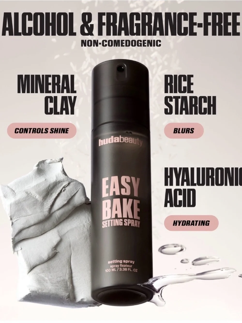 HUDA BEAUTY - Mini Easy Bake Blurring Setting Spray with 16-Hour Wear BNIB